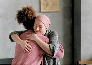 Image of two people embracing